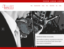 Tablet Screenshot of grupomusicaltonelli.com.br